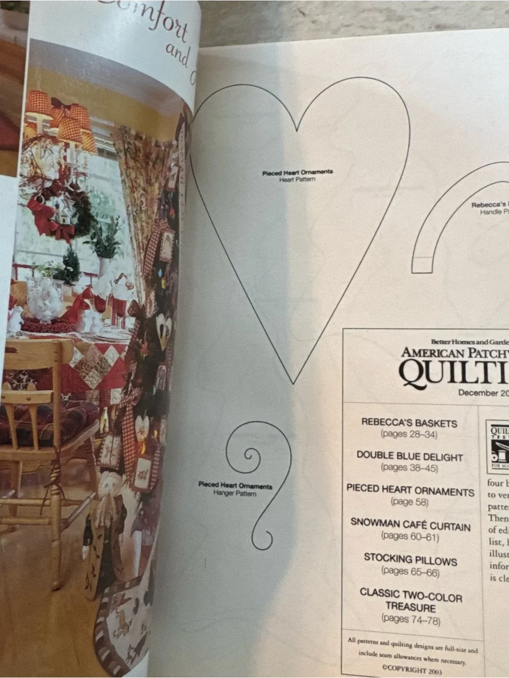 Better‎ Homes And Gardens American Patchwork & Quilting Vintage Dec 2003